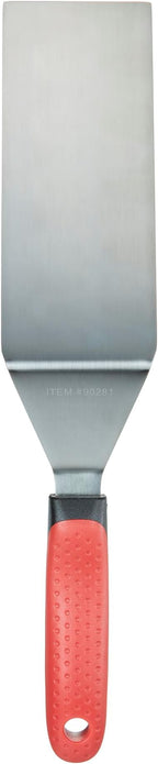 Chef Master 90282 High Heat Square Edge Turner Spatula, 7.5" x 2.95" Blade | Heat Resistant Handle | Slip Resistant Grip | Dishwasher Safe