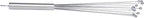 Restaurantware-German Standard 12.6 Inch Ball Whisks, 24 Dishwashable Kitchen Whisks - Ergonomic Handle, Durable, Stainless Steel Manual Egg Beater, Suitable For Whisking, Stirring, Mixing, Beating