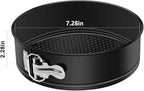 MASSUGAR 7 Inch Springform Pan Nonstick Cheesecake Pan with Removable Bottom/Leakproof - Round Cake Pan with 50 Pcs Parchment Paper Liners - Fits 6 Qt 8 Qt Pressure Cooker