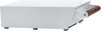 Normcore Espresso Knock Box Drawer, Coffee Knock Box with Walnut Handle, Espresso Dump Bin Separation And Detachable, 304 Stainless Steel, Size: M, Matte White