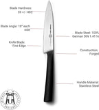 Schmidt Brothers - Carbon 6, 6-Piece Jumbo Steak Knife Set, High Carbon German Stainless Cutlery in a Wood Gift Box