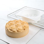 Pastry Tek 6.8 Inch Swirl Cake Pans, 10 Oven-Ready Silicone Bundt Cake Pans - Flexible, Freezable, White Silicone Small Cake Molds, Easy Release, For Baking Desserts - Restaurantware