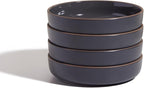 Our Place Dinner Bowls - Set of Four 8.5" Handcrafted Ceramic Pasta Bowls | Deep Plate Bowl Hybrid for Salads, Rice & More | Chip-Resistant, Restaurant-Grade, Stackable, Modular Design | Char