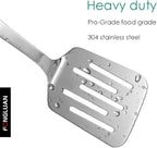 Stainless Steel Cooking Slotted Turner/Spatula Heat-Resistant POM Handles Heavy Duty Metal Kitchen Spatulas For Cooking & Serving