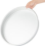 Restaurantware-Met Lux 16 x 2 Inch Straight-Sided Baking Tins, 12 Round Cake Pans - Oven-Ready, Freezable, Anodized Aluminum Round Baking Pans, Greaseproof, For Layer Birthday Cakes