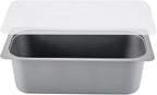 Restaurantware-RW Base 5 Quarts Ice Cream Containers, 25 Rectangle Disposable Containers - Durable, With Clear Lid, Black Plastic Box, For Ice Creams, For Cafes