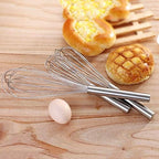 Stainless Steel Whisks with 3 Packs 8"+10"+12" Kitchen Whisk Set Kitchen Whip Kitchen Utensils Wire Whisk Balloon Whisk Set for Blending Whisking Beating and Stirring