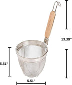 Helen's Asian Kitchen Helen’s Asian Kitchen Stainless Steel Mesh Spide, 6-Inch, Basket, Silver