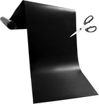 Large Roll-Up Oven Liners – 17” x 75” Non-Stick, Reusable Heavy Duty Mats for Oven Bottom, Toaster & Oven Types – BPA & PFOA Free Kitchen Accessory (Black)
