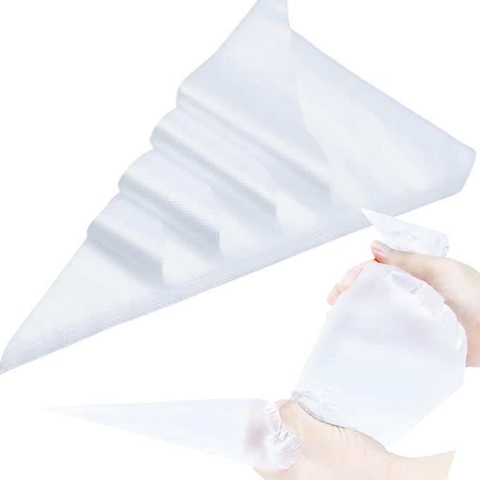 L 19 Inch Large Piping Bags,100 Pack Disposable Pastry Bags,Thick Anti-Burst Icing Piping Pastry Bags For Frosting Decorating Cake Cupcake Cookie (L 19 Inch-100 Pack)