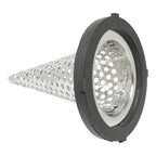 Gloxco 2" Funnel Suction Strainer, Witch Hat, Stainless Steel (STR-F200)