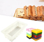 1L Flexible Rectangular Soap Silicone Mold Candle Making for Homemade Soap Crafts