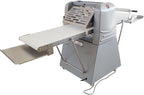 Commercial Dough Roller Sheeter 750W Vertical Dough Danish Pastry Machine Dough Laminator 0.04"-1.96"(1mm-50mm) Crisping Thickness Pasta Roller Bread Shortening Machine 110V