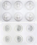 Silicone Molds Baking for Mousse Cake, 3D Baking Molds Dessert Molds for Pastry Truffle Pudding Jelly Cheesecake, Onion Shape, 6-Cavity