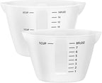Gartful 500ml & 250ml Large Silicone Measuring Cups, Resin Mixing Cups for Epoxy, Jewelry Casting Molds, Acrylic Paint Pouring, Cup Making, Nonstick Reusable Craft Measuring Cups, 16oz & 8oz, Set of 2