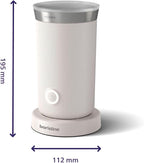 Philips Baristina Milk Frother - Foam Milk Perfectly. Hot and Cold. Dairy and Non-Dairy. Easy to Clean. for Philips Baristina Espresso Machines. Milky White (BAR311/00)