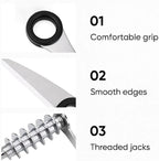 Vegetable Spiral & Crinkle Cutter – 2-in-1 Premium Peeler for Veggies & Potatoes, Stainless Steel Spiralizer for Zucchini, Carrots, Potatoes, Salad Garnishes & More(2Pcs)
