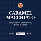 Victor Allen's Coffee Caramel Macchiato Flavored, Medium Roast, 42 Count, Single Serve Coffee Pods for Keurig K-Cup Brewers