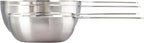 Le Creuset Batch-Baking Measuring Cups, Stainless Steel, Set of 4 (2/3 & 3/4 & 1.5 & 2 cups)