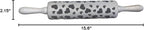 efo Embossed Rolling Pin with Engraved Design - Decorative Dough Roller - Cake Baking Accessories to Make Unique Bakes and Pottery - Beautifully Handmade Patterned Rolling Pin 40cm (Hearts)