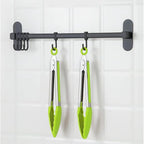 2-Pack of 9" (Small) & 12" (Large) Kitchen Tongs Set: Non-Stick Silicone-Stainless Steel Cooking Tongs, BPA Free, Heat Resistant (480°F) - Non-Slip Grip & Locking Metal Food Tongs (Green)