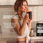 BROOKLYN COFFEE Whole Bean, Classic Dark Roast (5lb) Bold, Smooth Taste, Intense Aroma - Fresh Bulk Coffee Beans Roasted Weekly in NYC