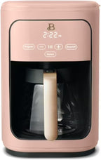 Beautiful 14-Cup Programmable Coffee Maker with Touch-Activated Display – Brew Hot Coffee Fast, Keep Warm & Auto-Pause (Rose)