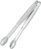 MSY BIGSUNNY 6" Premium Stainless Steel Sugar Cube Tongs Ice Tongs, Mini Serving Tongs Appetizers Tongs - Set of 4 (Silver)