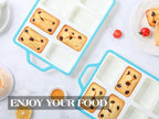 Vinino Silicone Mini Loaf Pans with Metal Reinforced Frame-2 Pack, Non-stick Silicone Bread Pan for Baking 8-Cavity, Tiny Banana Bread Set, Dishwasher Safe Brownie Pan-Blue