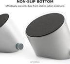 Espresso Knock Box, Large Capacity & Non-Slip Base Coffee Knock Box, Barista Tools, Espresso Machine Accessories (Black-Small)