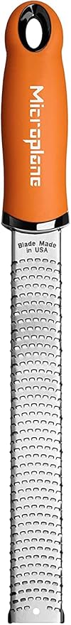 Microplane Premium Classic Series Zester Grater, 18/8, Orange