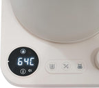 Gooseneck Electric Kettle, 0.24Gal Stainless Steel Electric Tea Kettle with Precision Temperature Control & LED Touchscreen, 1200W 90°Gooseneck Kettle for Tea Coffee (White)