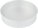 Restaurantware-Met Lux 12 x 3 Inch Straight-Sided Baking Tins, 12 Round Cake Pans - Oven-Ready, Freezable, Anodized Aluminum Round Baking Pans, Greaseproof, For Layer Birthday Cakes