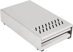 Espresso Knock Box Drawer, Stainless Steel Coffee Grounds Container with Removable Rubber Knock Bar and Non-slip Base, Mini 9.29 x 5.43 x 2.08 inches (Silver)