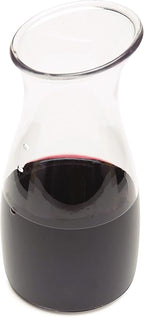 Carlisle FoodService Products 7090207 Cascata Carafe Juice Jar Beverage Decanter Only, Plastic, 1 L, Clear (Pack of 12)