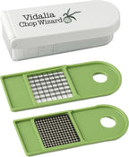 Vidalia Chop Wizard, Vegetable and Fruit Chopper with 2 Cup Base, Stainless Steel Blades, Dishwasher Safe