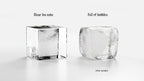 LEMONSODA Crystal Clear Ice Cube Maker Tray - Makes 8 2" Square Ice Cubes Mold for Whiskey, Scotch, and Cocktails - Premium Packaging