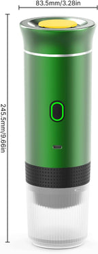 Irishom Portable Coffee Machine, 3 in 1 Cordless Electric Coffee Maker, Work with Capsule and Ground Coffee, Cold Brew and Heating Coffee Maker with 150ml Cup