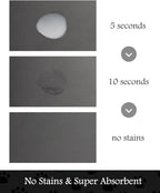 Pet Feeding Mat-Absorbent Dog Mat for Food and Water Bowl-No Stains Quick Dry Water Dispenser Mat-Dog Accessories Pet Supplies-Bowl for Messy Drinkers（Darkgrey,23"x34"