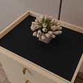 Nightstand Protector Top - 14x30 Inch Waterproof Easy to Clean Can Conceal Flaws Protector The Table Top from Scratches Used for Dining (Black+Gray 14x30)
