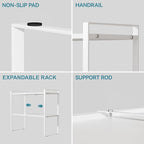 Cabinet Shelf Expandable Height Adjustable Organizer Riser for Kitchen Cabinet Pantry Cupboard Under Sink Countertop Organization