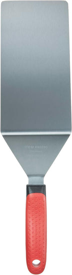 Chef Master 90280 High Heat Turner Spatula, 8" x 4" Blade | Heat Resistant Handle | Slip Resistant Grip | Dishwasher Safe