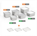 CuBE 6PCS Set Stainless Steel Food Storage Containers With Lids with 3 Net Kitchen Appliances Dishwasher Safe Premium South Korea