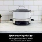 Multi-Cooker Ninja Foodi MC1100, Everyday Possible Cooker 6.5-Qt, 6-in-1 with Slow Cook, Slow Cooker, Sear/Sauté, Rice & Pasta Functions,Compact Design,Replaces 10 Kitchen Appliances,Easy Cleanup