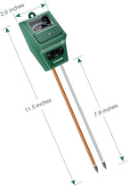 SONKIR Soil pH Meter, MS02 3-in-1 Soil Moisture/Light/pH Tester Gardening Tool Kits for Plant Care, Great for Garden, Lawn, Farm, Indoor & Outdoor Use (Green)