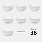 Stoneware Narrow Rim Commercial Grade Dinnerware, Bright White Fruit 4.5oz, Case of 36