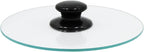 Northwest Enterprises Bacon Press, Round Tempered Glass Bacon Press and Splatter Shield, Perfectly Cooked Flat Bacon Every time! (8 Inch)
