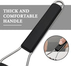 Cambom Lemon Zester Grater Three-piece Suit - Heavy Duty Kitchen Tool for Parmesan Cheese, Ginger, Garlic, Nutmeg, Chocolate, Vegetables，Fruits，Stainless Steel Grater Dishwasher Safe Black