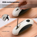Electric Can Opener, Rechargeable Can Opener Electric Fits Most Can Sizes with Smooth Edge, USB-C Fast Charge Can Opener,One-Touch Automatic Can Openers for Seniors