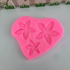 Frangipani Plumeria Flower Silicone Molds for Cake Decoration, Non Stick Fondant Mold for DIY Chocolate Candy Cookie Cupcake Jelly and Polymer Clay